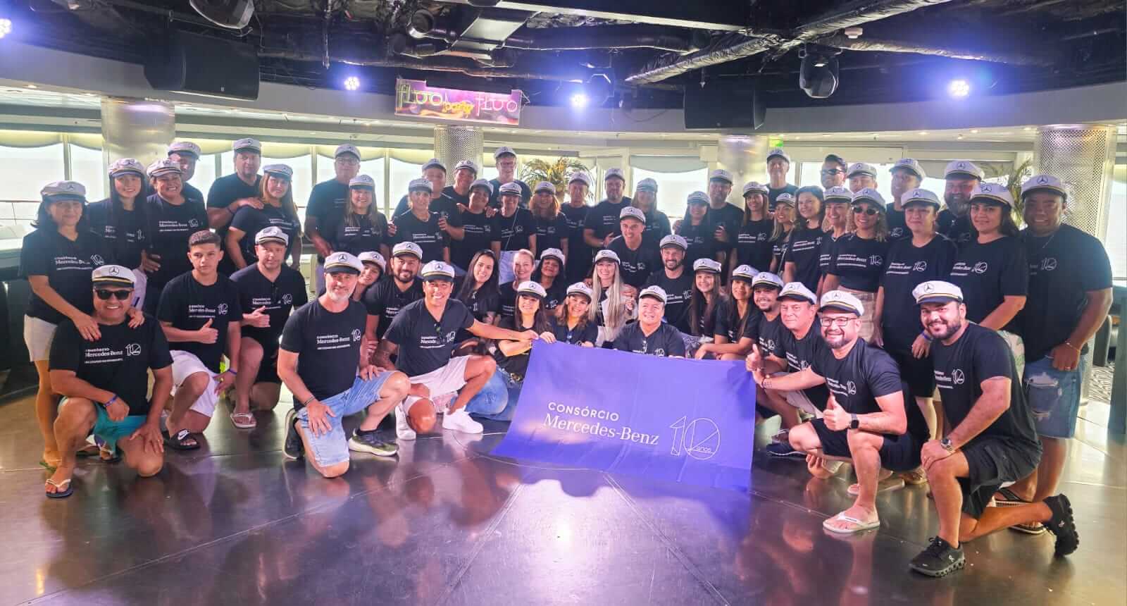 Consórcio Mercedes-Benz leva quase 100 pessoas a cruzeiro exclusivo como estratégia de relacionamento e fidelização