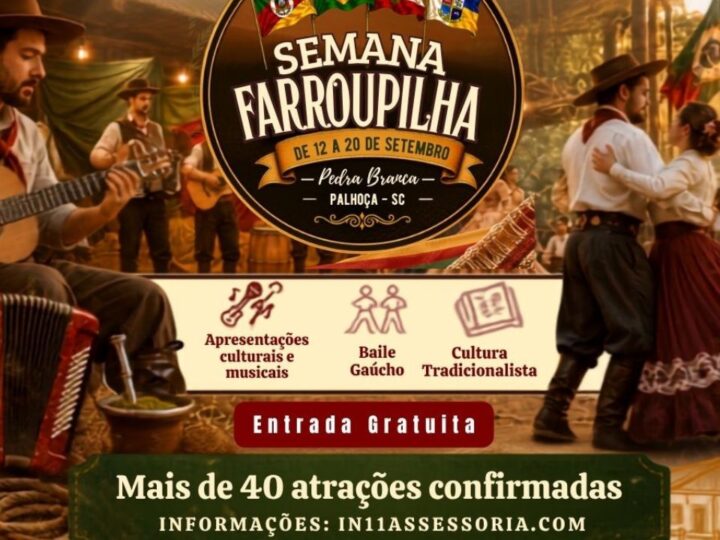 Semana Farroupilha reúne cultura, gastronomia e tradição em Palhoça